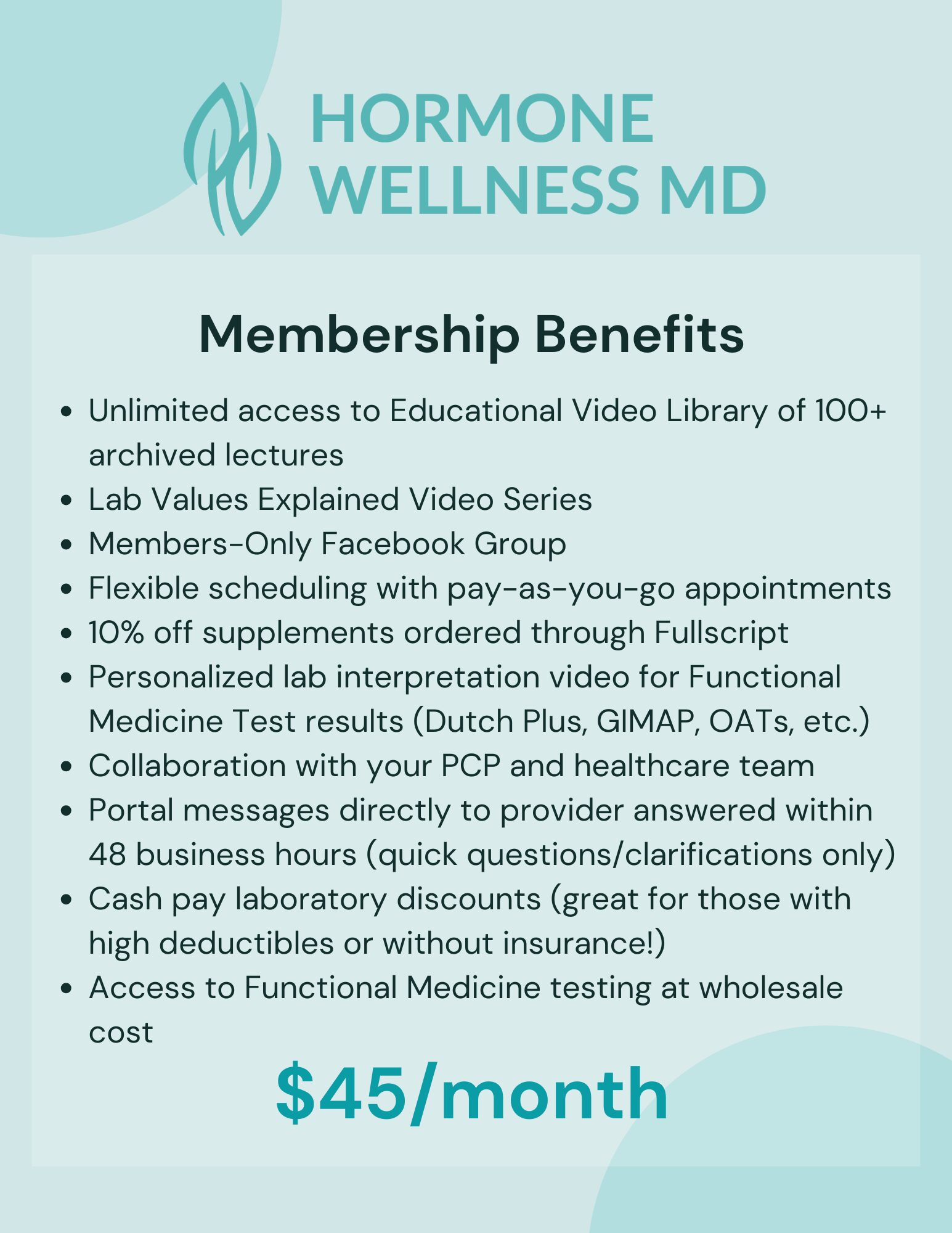 HWMD Membership 2025 - services